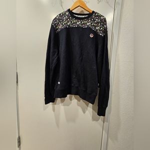 GUC TRUKFIT Men's Medium Black Sweatshirt  Skateboarding Streetwear  Floral